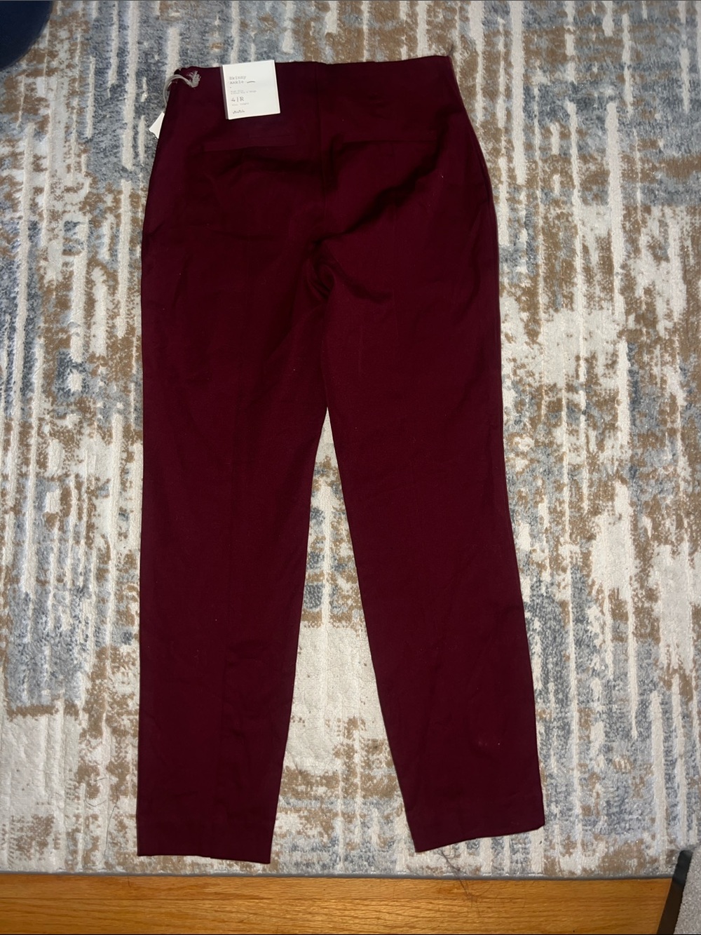 a new day Women's Burgundy Straight-Leg Pants